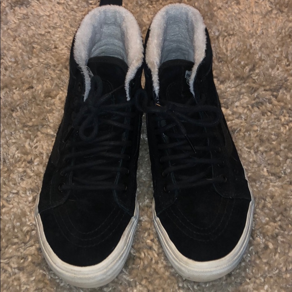 SALE High Top Suede Faux Fur Vans